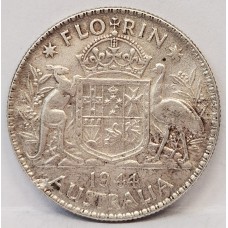 AUSTRALIA 1944 . FLORIN . FULL ADVANCE AUSTRALIA 